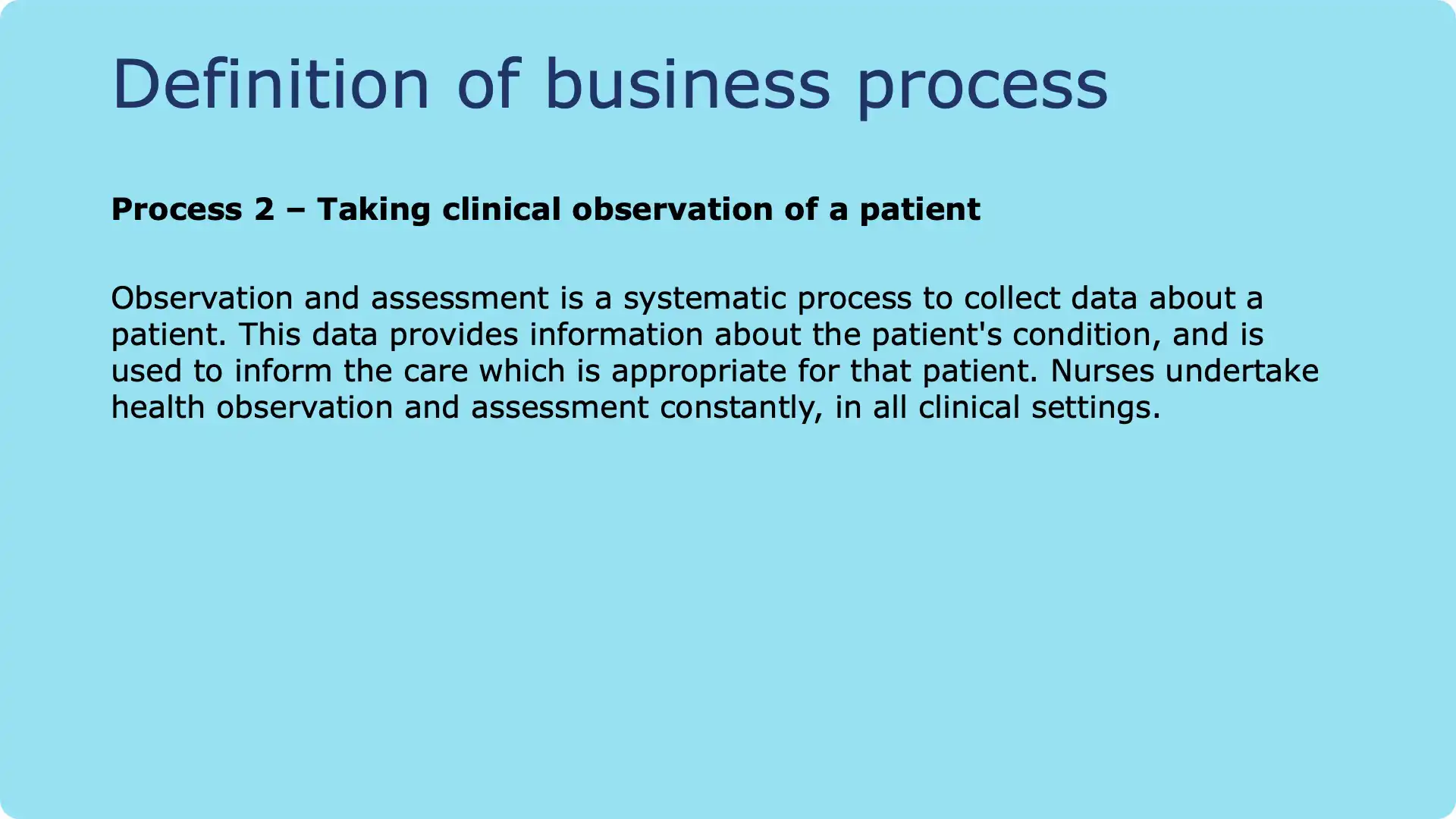 Nurse preparing equipment for patient observation in hospital ward